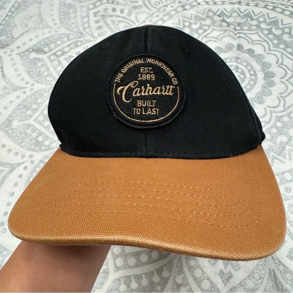 Carhartt hat baseball cap black camel tan canvas 2020 original workwear